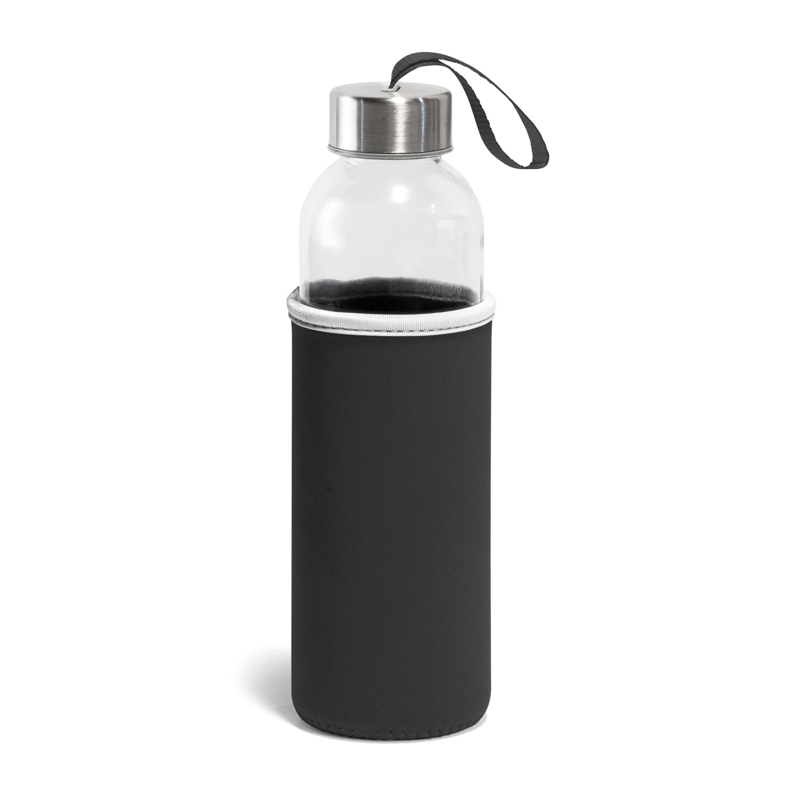 Promosyon LADOGA Siyah 550 ml Cam Matara