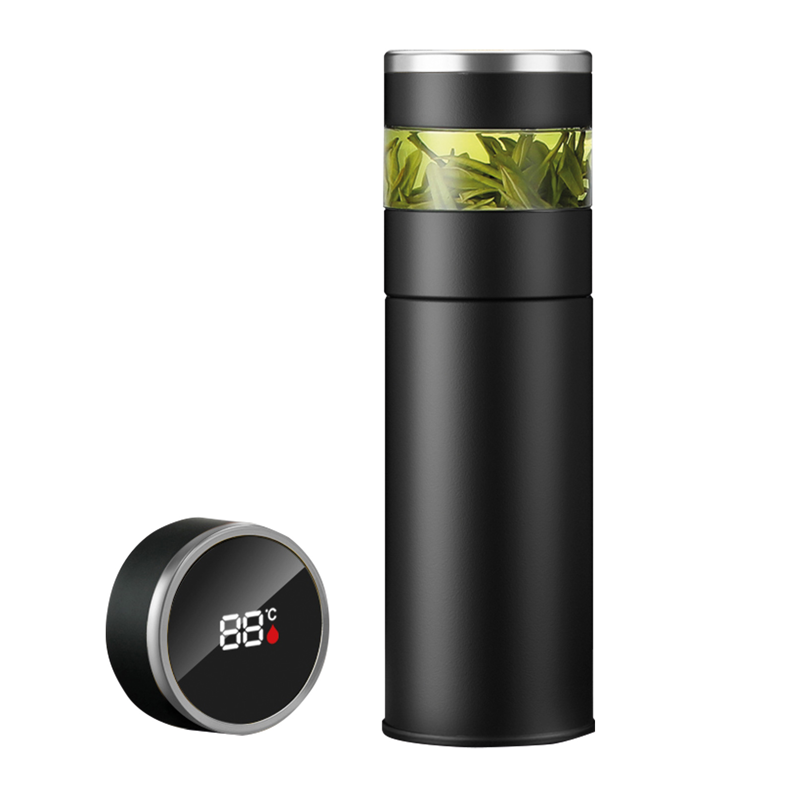 Promosyon AKŞEHİR Siyah 450 ml Dereceli Termos